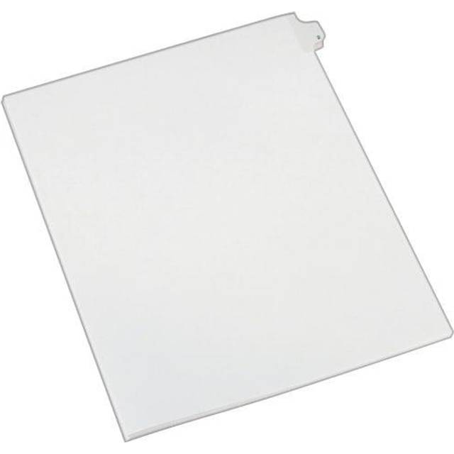 Avery Individual Legal Exhibit Dividers  Allstate Style  2  Side Tab  8.5 x 11 inches  Pack of 25 (82200)