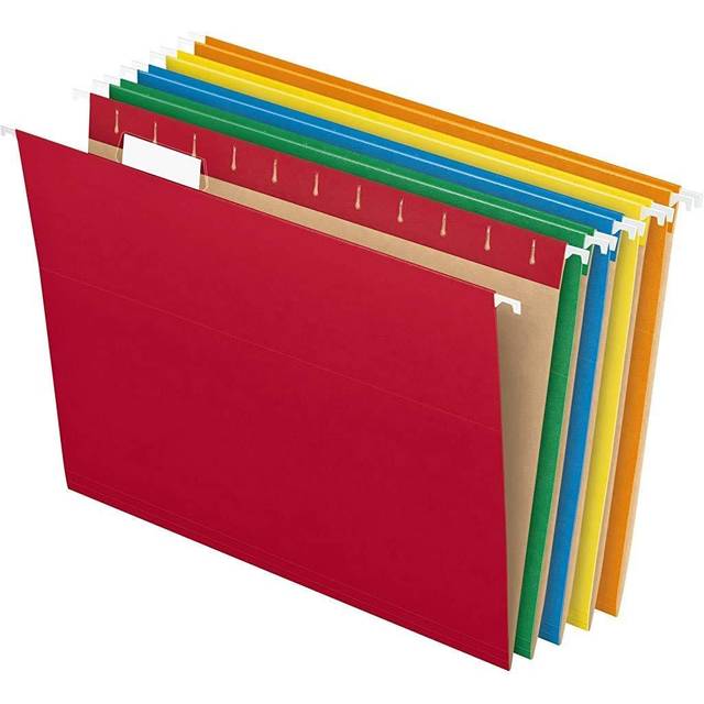 Hanging File Folders, 25 Pack, Letter Size,Assorted Colors