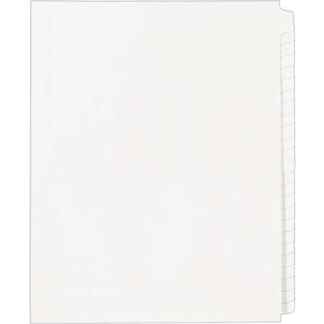Avery Blank Tab Legal Exhibit Divider Set  25-Tab Set  Letter  White (11959)