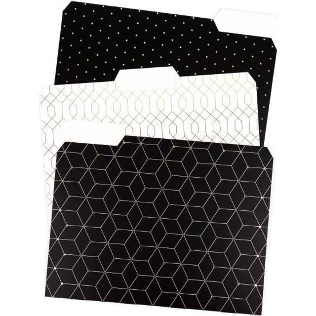 3 Tab File Folders, Modern + Classic, 24 Count