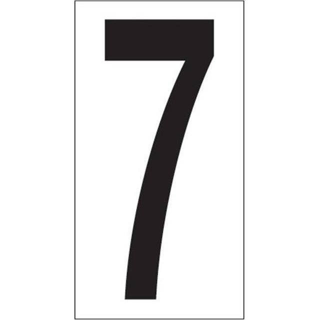 Tape Logic DL9307 3.50 in. 7 Vinyl Warehouse Number Labels, Black & White - Case of 50