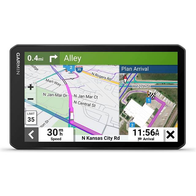 Garmin dêzl LGV710 MT-D, HGV lastbil GPS navigator, 7 tums skärm, anpassad lastbil routing, Birdseye direkt satellitbilder, lastbilsvänlig parkering, lastbil och släpvagn tjänster, EU-kartor, digital