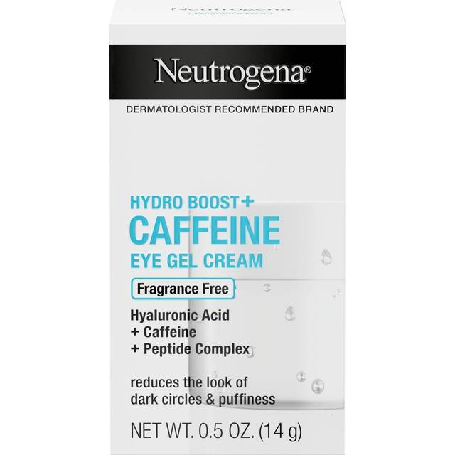 Neutrogena Hydro Boost + Eye Cream for Dark Circles & Puffiness  Under Eye Cream with Caffeine  Hyaluronic Acid and Peptides  Fragrance Free  0.5