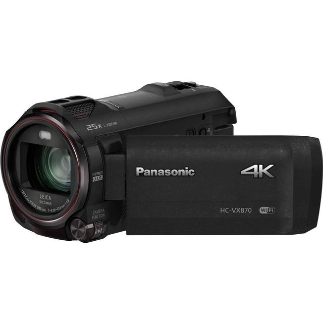 Panasonic Hc-VX870 4K Ultra HD Camcorder With 64GB SD Card and Koah Pro USB 3.0 Memory Card Reader in Black