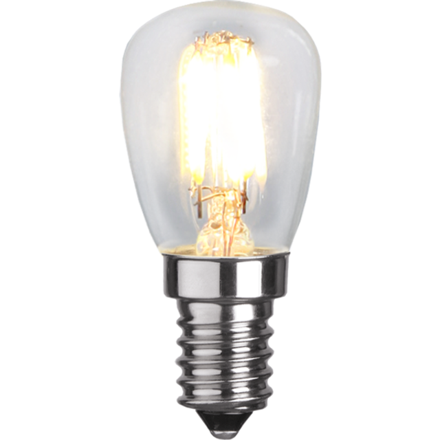 Dimbar LED Päronlampa sockel E14 ST26 CLEAR 2.8 Watt 250 lm (25W) till bla Flos Sarfatti