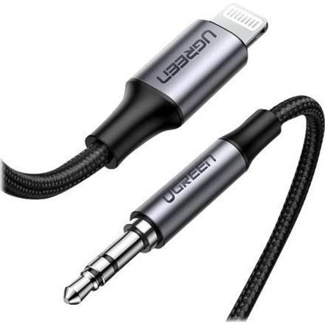UGREEN Aux to Lightning Cable MFi Lightning 3.5mm Headphone Audio Lead Car Stereo Mini Jack Earphone Cord Compatible with iPhone 14 Pro Max/14 Pro/14