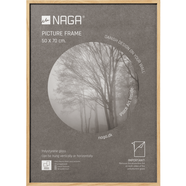 Frame for posters, 50x70 cm, oak tree