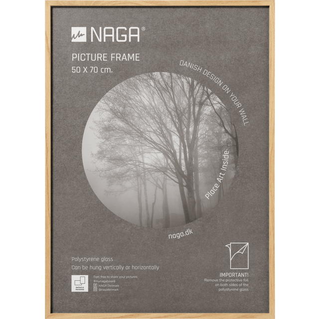 Naga Plexiglas Ramme 50x70cm