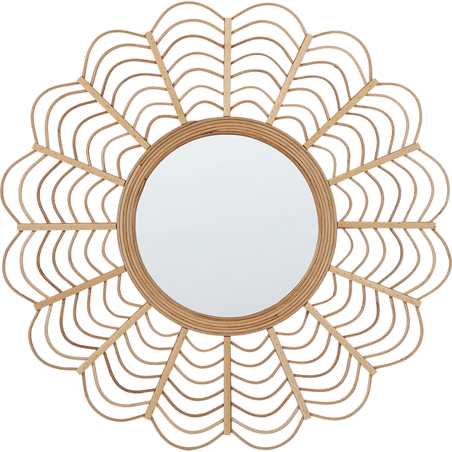 Wall Mirror TUMBIT 60 cm 60 cm Bamboo Wood Natural