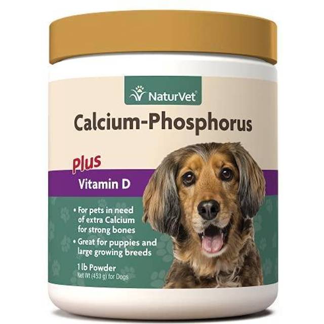 NaturVet  Calcium-Phosphorus + Vitamin D  For Dogs  1 lb (453 g)