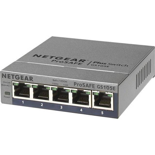 Netgear GS105E-200UKS 5 Port Gigabit Switch - Netgear Prosafe