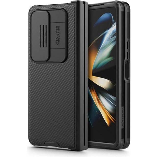 For Samsung Z Fold 4 Case Nillkin CamShield Pro Slide Lens Camera Protection Cover for Samsung Galaxy Z Fold4 5G Case For Z Fold4(Simple) black