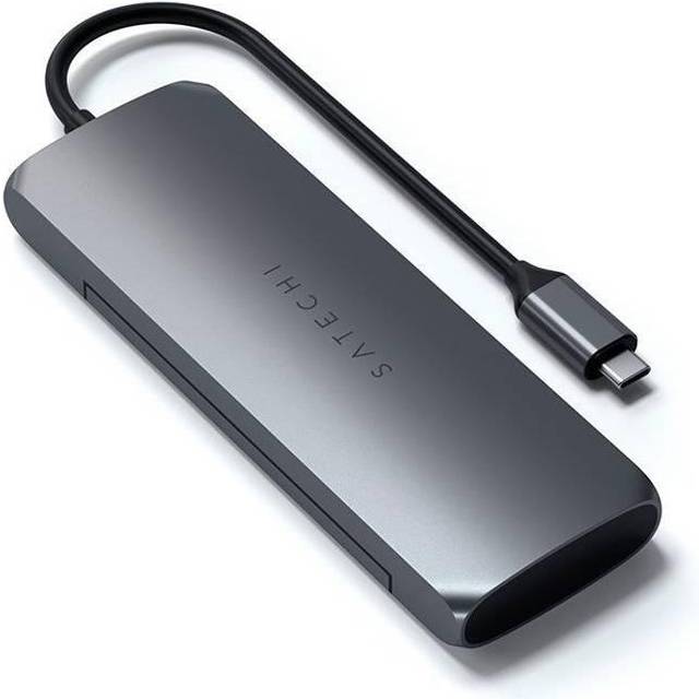 Satechi USB-C HYBRID med inbyggd m&#xF6;jlighet till SSD-lagring Gr&#xE5;