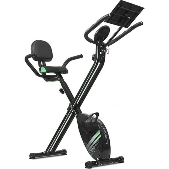 Cecotec hopfällbar motionscykel med 2,5 kg svänghjul X-Bike Pro. Silence Fit system, ryggstöd, justerbart styre och sadel, pulsmätare, LCD-skärm, hjul, maximal vikt 100 kg