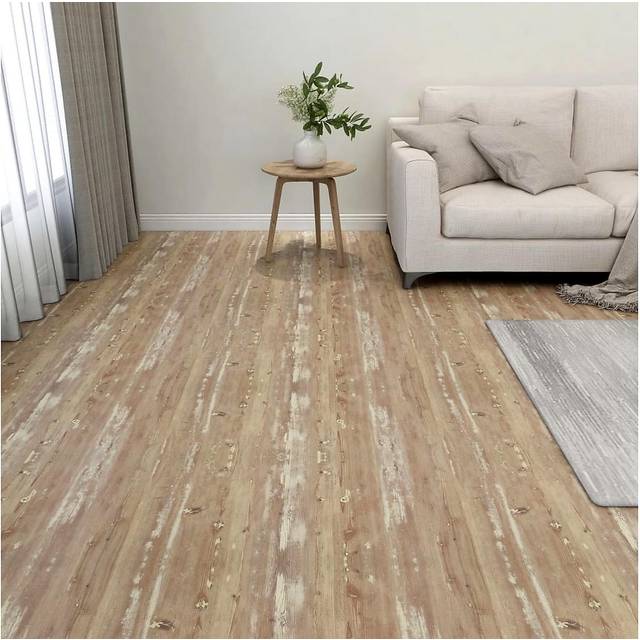 vidaXL Self-adhesive Flooring Planks 20 pcs PVC 1.86 m² Brown