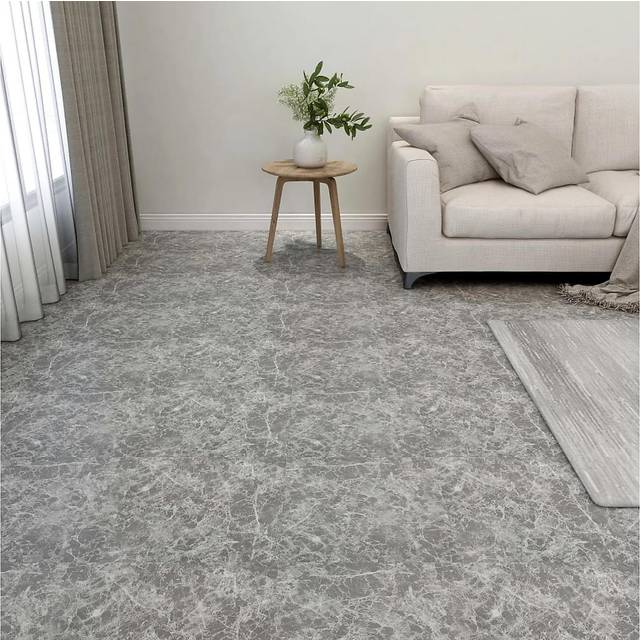 vidaXL Self-adhesive Flooring Planks 20 pcs PVC 1.86 m² Concrete Grey