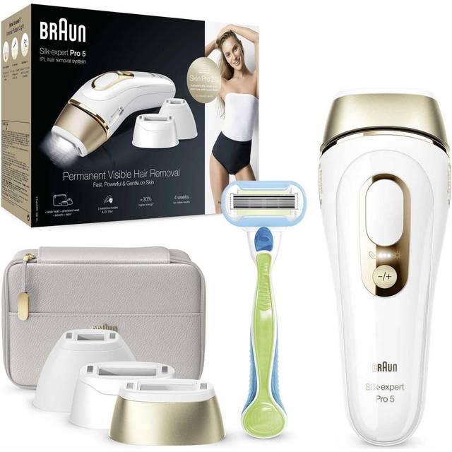 Braun PL5257 Silk-Expert Pro 5 IPL with a Precision Head Gold - 9 x 27 x 19cm