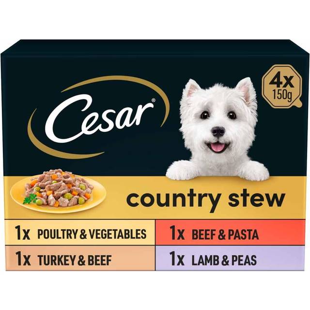 Cesar Country Stew Adult Wet Dog Food Trays Mixed - 4 x 150g
