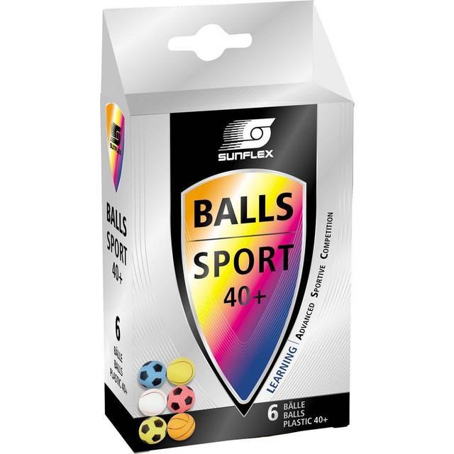 Pingisbollar Sport, 6 st. - Ø 4 cm