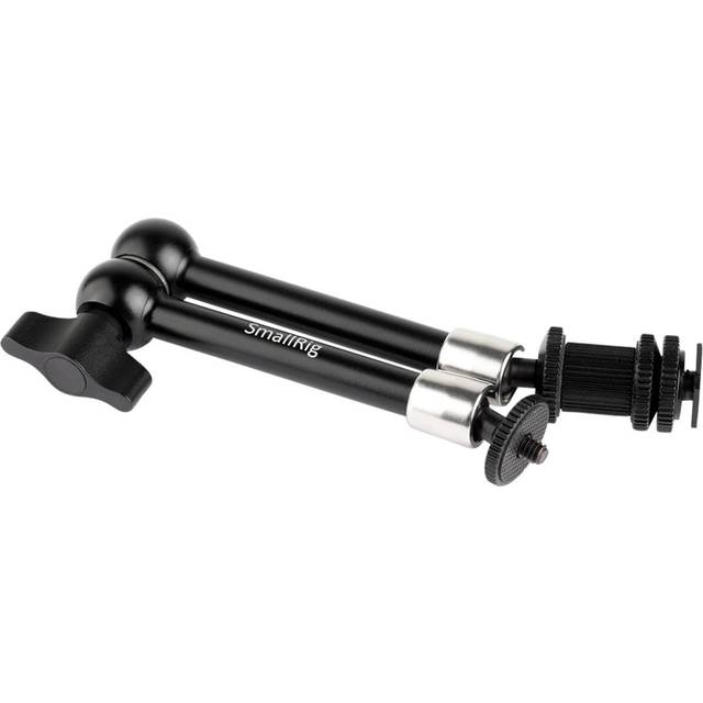 SmallRig Articulating Rosette Arm with Cold Shoe Mount & Standard 1/4"-20 Threaded Screw Adapter Max - 11 inches 1498B