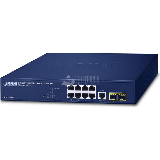 PLANET 10/100/1000T + 2-Port Managed L2/L4 Gigabit Ethernet (10/100/1000) 1U Blue