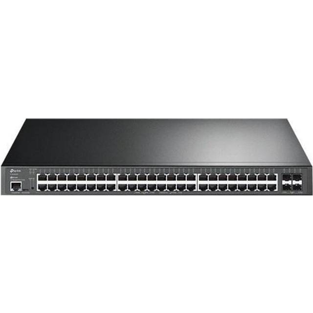 TP-LINK 48-Port JetStream Gigabit and 4-Port 10GE SFP+ L2+ Managed Switch, Rackmountable - (TL-SG3452XP)
