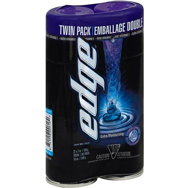 Edge Extra Moisturizing Shaving Gel Twin Pack  2 x 198g