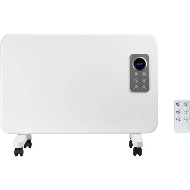 electriQ 1000W Smart Panel Heater - Wall Mountable - Bathroom Safe - White