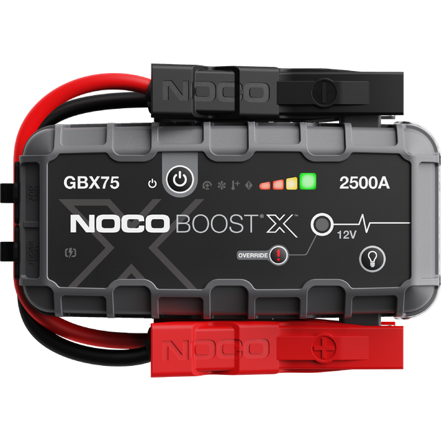 NOCO Boost X GBX75 2500A 12V UltraSafe Litium-Starthjälp, Boosterpaket, Bil Startbooster, Bärbar Powerbank Laddare och Startkablar för Bensinmotorer upp till 8,5L och Dieselmotorer upp till 6,5L