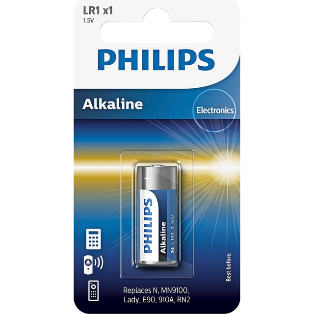 Philips Alkaline LR1 1.5V Battery