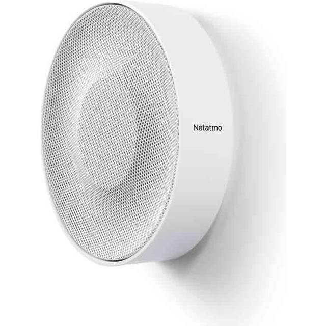 Netatmo Smart Indoor Siren, Wireless, 110dB, Auto Arm & Disarm, No Subscription, Batteries or Wired, NIS01-UK