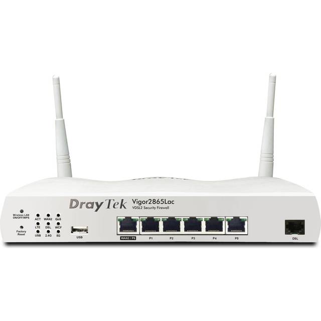 DRAYTEK Vigor 2865Lac VDSL WiFi Modem Router - AC1300, Dual-band, White