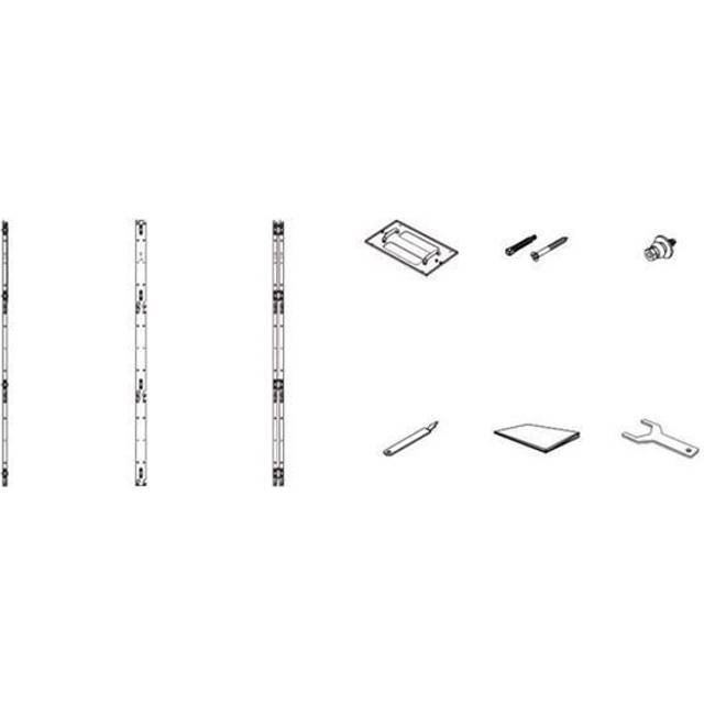 Samsung Frame Kit VG-LFH25FWA - Monteringssats (2 assykonsoler sida, 2 assykonsoler jigg, 2 assykonsoler center, 8 assykonsoler mitten) - för 10x5 LED-videovägg - väggmonterbar - för Samsung IF025H