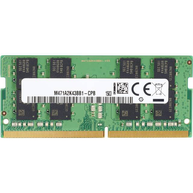 HP - DDR4 - modul - 16 GB - SO DIMM 260-pin - 3200 MHz / PC4-25600 - 1.2 V - ej buffrad - icke ECC - för Elite Slice G2 (SODIMM), EliteDesk 705 G5 (SODIMM), EliteOne 800 G5, 800 G6, 800 G8, ProDesk 400 G5 (SODIMM), 400 G6 (SODIMM), 600 G5 (SODIMM), 600 G6