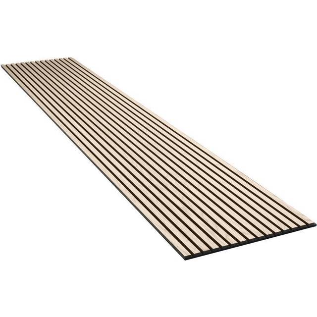 Akustikpanel ask ubehandlet 600x2400x20mm sort mdf og sort filt