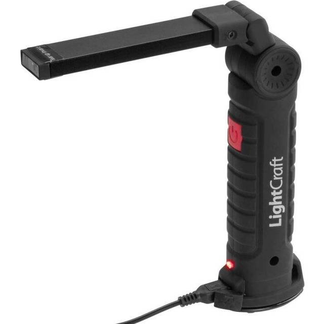 Folding LED Work Light with Magnetic Base, Black