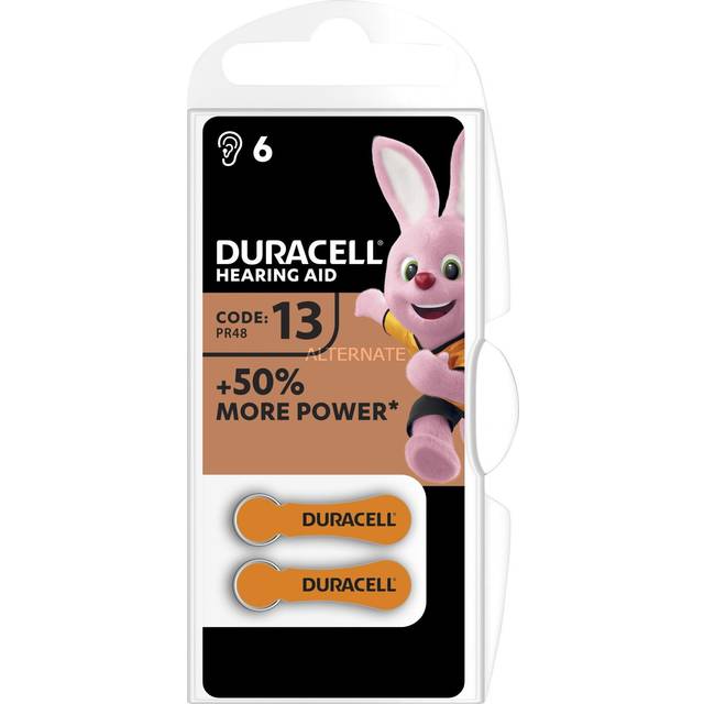 Duracell Batteri hörapparat DA13 Knappcell 1,4 V - 6 st