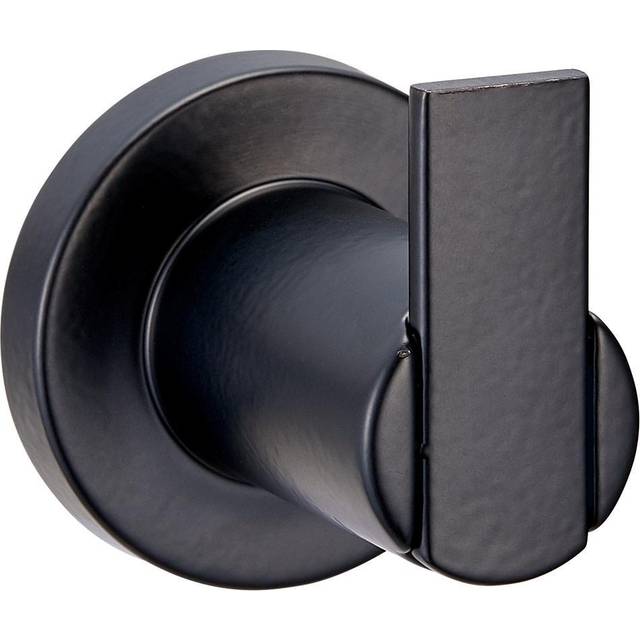 Design House 582676 Eastport Contemporary Robe Hook for Bathroom Bedroom Closet or Kitchen Matte Black