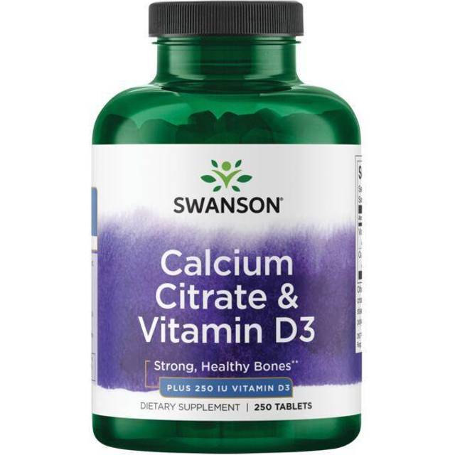Swanson  Calcium Citrate & Vitamin D3  250 Tablets