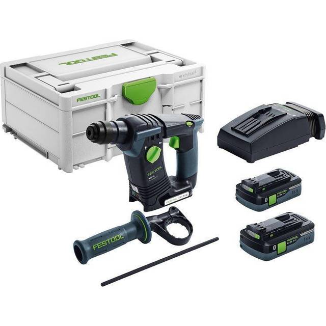 Festool BHC18Li 18V SDS Plus Cordless Hammer Drill With 2x 4.0Ah Batteries