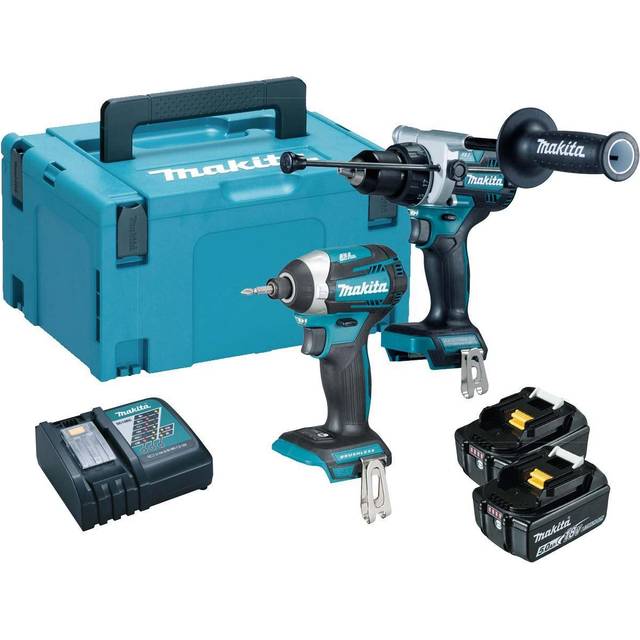 Makita DLX2412TJ 18V LXT Brushless Combi Drill & Impact Driver With 2x 5Ah Batteries