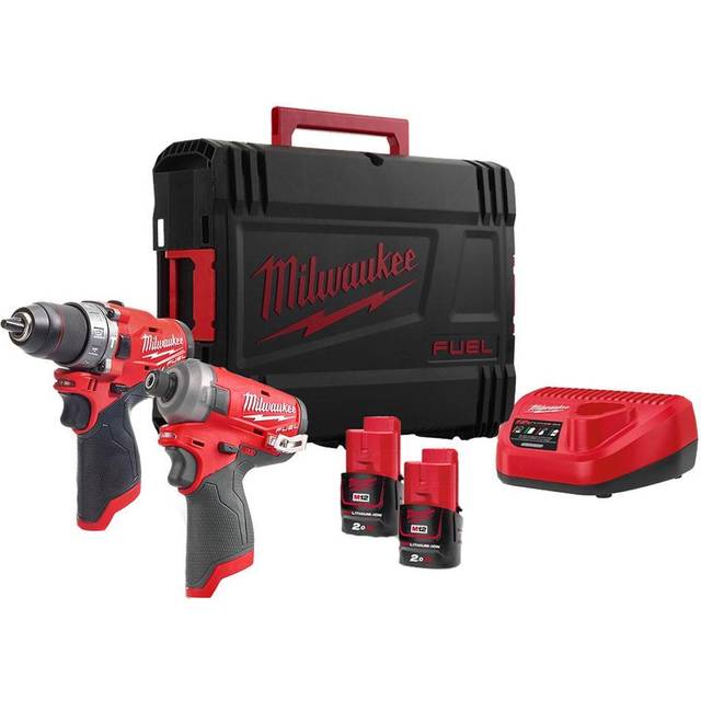 Milwaukee M12FPP2AQ-202X M12 FUEL Twin Pack (M12FPD, M12FQID)