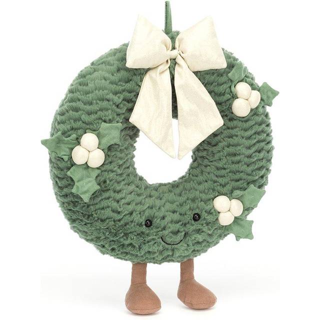 Jellycat Large Amuseable Gold Wreath Soft Toy - green/gold/brown - one size