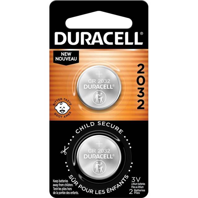 Duracell CR2032 3v LITHIUM Coin Cell Batteries (Pack of 2) DL2032 BR2032
