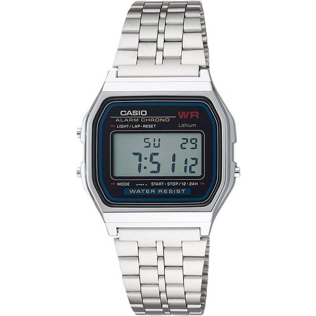 Refurbished Casio Vintage Digital Stainless Steel Quartz A159WA-N1DF Men&#39;s Watch