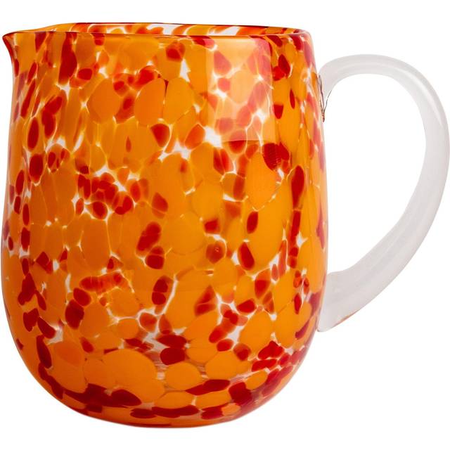 Messy Jug Round 280 cl, Red/Orange