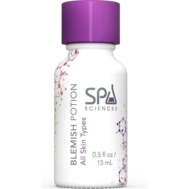 Spa Sciences - Blemish Potion - Made in the USA - Spot Blemish Treatment - With Niacinamide  Zinc Oxide - Detoxify  Exfoliate  Smooth - Vegan - For Al