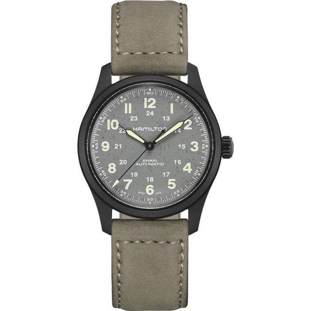 HAMILTON Khaki Field Titanium AUTO 38MM Gray Dial Men's Watch H70215880 - 38 mm