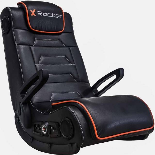 X Rocker Sentinel Audio Gaming Chair - Black (80cm H X 62cm W X 89.5cm D)
