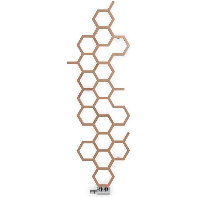 Terma Radiator, Hex 1700/573, Bright Copper, Brown